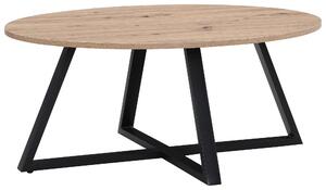 KONFERENČNÍ STOLEK, černá, dub artisan, kov, kompozitní dřevo, 90/70/39 cm Boxxx, Online Only