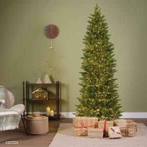 Slim vánoční stromek Greenland 210 cm s LED osvětlením - 201 - 230 cm - Výška 210 cm - Úzké stromky