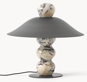 Mramorová stolní lampa Calacatta Viola Elaia, v různých velikostech