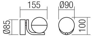 Redo 01-2125 - LED Nástěnné svítidlo LUMO LED/6W/230V bílá