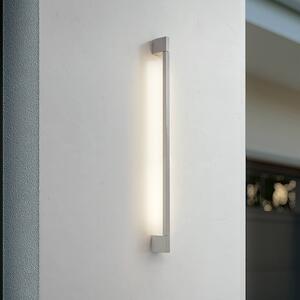 Lindby LED venkovní nástěnné svítidlo Neano, 90 cm, kamenně šedé, IP54, Hliník / šedá / zinek, Hliník, Moderní