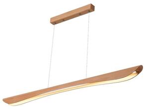LED Lustr na lanku LED/22W/230V 4000K 120 cm buk/masiv