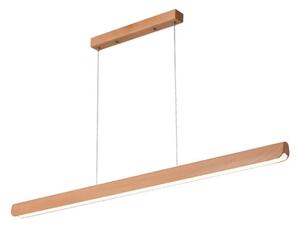LED Lustr na lanku LED/22W/230V 4000K 120 cm buk/masiv
