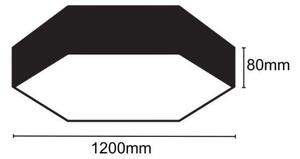 LED Stropní svítidlo LED/120W/230V 4000K pr. 120 cm