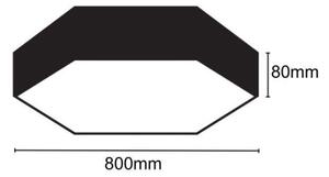 LED Stropní svítidlo LED/70W/230V 4000K pr. 80 cm