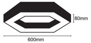 LED Stropní svítidlo LED/28W/230V 4000K pr. 60 cm