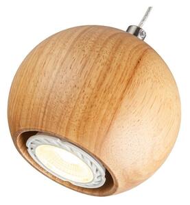 Lustr na lanku 1xGU10/10W/230V pr. 11 cm masiv/jasan