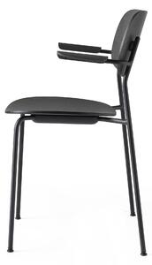 AUDO (MENU) Židle Co Chair s područkami, Black / Black Oak