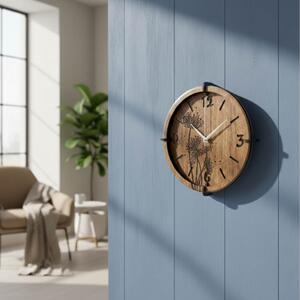 Dřevěné nástěnné hodiny | Moderní design a přírodní styl | SENTOP HDF0589-ORECH-WENGE