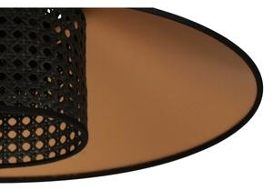Duolla - Přisazený lustr RIO RATTAN 1xE27/15W/230V pr. 45 cm černá/zlatá