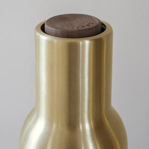 AUDO (MENU) Mlýnky na sůl a pepř Bottle, Brushed Brass, Walnut, set 2ks