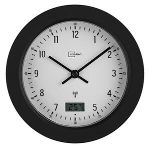 Livarno® Koupelnové hodiny řízené rádiovým signálem (černá) (100409154002)