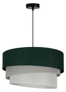 Duolla - Lustr na lanku TRIO 1xE27/15W/230V pr. 45 cm zelená/šedá/bílá