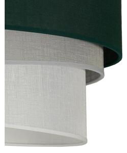 Duolla - Lustr na lanku TRIO 1xE27/15W/230V pr. 45 cm zelená/šedá/bílá