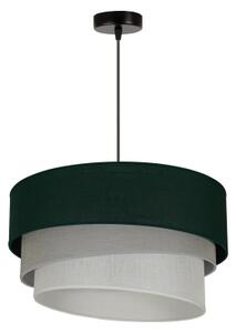 Duolla - Lustr na lanku TRIO 1xE27/15W/230V pr. 45 cm zelená/šedá/bílá