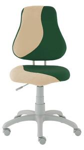 Dětská rostoucí židle ALBA FUXO S-line tmavě zeleno-béžová