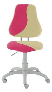 Dětská rostoucí židle ALBA FUXO S-line béžovo-růžová