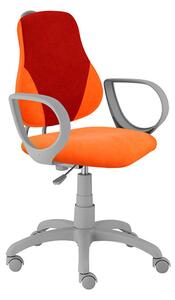 Dětská rostoucí židle ALBA FUXO V-line oranžovo-ostře zelená