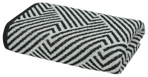 Livarno® Froté osuška, 70 x 140 cm, 500 g/m² (vzorovaná/černá) (100409216002)