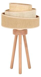 Duolla - Stolní lampa YUTE TRIO 1xE27/15W/230V pr. 25 cm hnědá/šedá/béžová