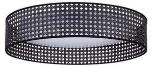 Duolla - LED Stropní svítidlo ROLLER RATTAN LED/24W/230V pr. 45 cm černá