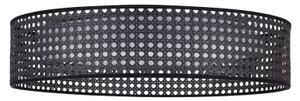 Duolla - LED Stropní svítidlo ROLLER RATTAN LED/24W/230V pr. 45 cm černá