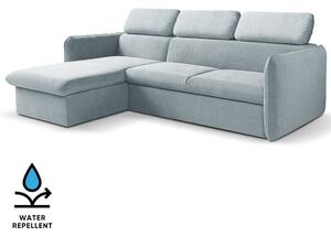 Malá sedací souprava SLIM | 179x235 cm | LEVÁ | 70 modrošedá | rozkládací + úložný prostor