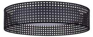 Duolla - LED Stropní svítidlo ROLLER RATTAN LED/24W/230V pr. 45 cm černá