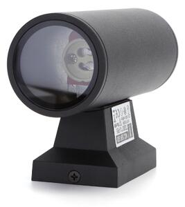 Aigostar - Venkovní nástěnné svítidlo 2xGU10/230V černá IP65 kulatý