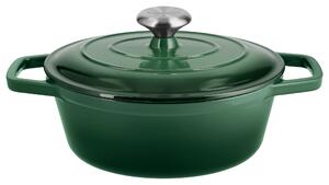 Silvercrest® Litinový hrnec Premium, Ø 25 cm (zelená) (100409461002)