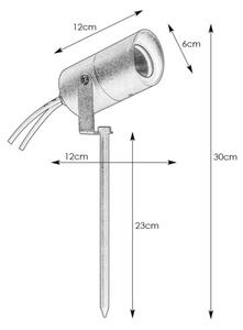 Markslöjd 108484 - LED Venkovní lampa GARDEN24 LED/6W/24V 30 cm IP44 černá