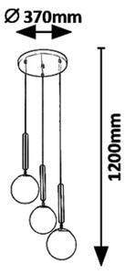Rabalux 5352 - Lustr na lanku DIVINA 3xE14/9W/230V