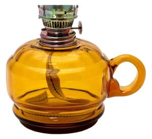 Petrolejová lampa MONIKA 34 cm amber