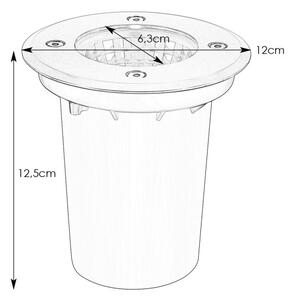 Markslöjd 108536 - LED Venk. zápustné svít. GARDEN24 LED/6,2W/24V IP44 m. chrom