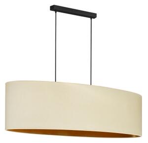 Duolla - Lustr na lanku OVAL VEGAN 2xE27/15W/230V krémová