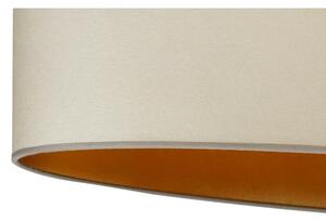 Duolla - Přisazený lustr OVAL VEGAN 1xE27/15W/230V béžová
