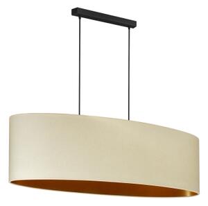Duolla - Lustr na lanku OVAL VEGAN 2xE27/15W/230V krémová