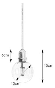 Markslöjd 107989- LED Venk. závěsné svít. GARDEN24 LED/2,86W/24V IP44 černá/čirá