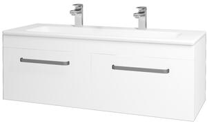 Dřevojas Koupelnová skříňka s umyvadlem (s 2 otvory pro baterii) ASTON SZZ2 120