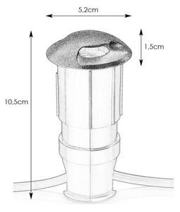 Markslöjd 107289 - LED Venkovní zápustné svít. GARDEN24 LED/0,8W/24V IP44 černá