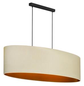 Duolla - Lustr na lanku OVAL VEGAN 2xE27/15W/230V krémová