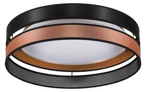 Duolla-LED Stropní svítidlo ROLLER DUO SHINY LED/24W/230V pr. 45 cm černá/měděná