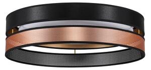 Duolla-LED Stropní svítidlo ROLLER DUO SHINY LED/24W/230V pr. 45 cm černá/měděná