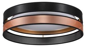 Duolla-LED Stropní svítidlo ROLLER DUO SHINY LED/24W/230V pr. 45 cm černá/měděná