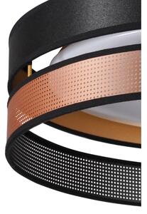 Duolla-LED Stropní svítidlo ROLLER DUO SHINY LED/24W/230V pr. 45 cm černá/měděná