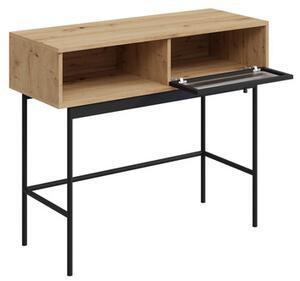 Konzolový stolek Brulpin 1K, Barva dřeva: dub artisan / dub artisan + černá Mirjan24 5903211277740