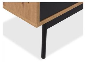 TV skříňka/stolek Brulpin 2K1P, Barva dřeva: dub artisan / dub artisan + černá Mirjan24 5903211277580