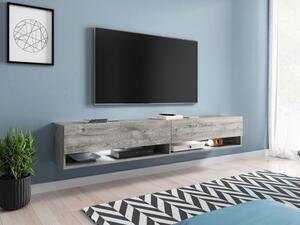 TV stolek Adenik 180, Barva: beton, Osvětlení: osvětlení LED RGB - barevné Mirjan24 5902928361650