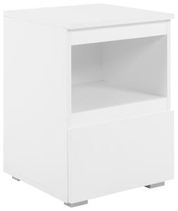 NOČNÍ STOLEK, bílá, 40/55/40 cm MID.YOU, Online Only