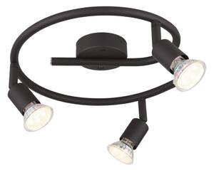 GLOBO 57382-3L - LED Bodové svítidlo OLIWA 3xGU10/3W/230V černá